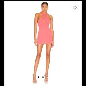 Superdown Grace Front dress in Pink